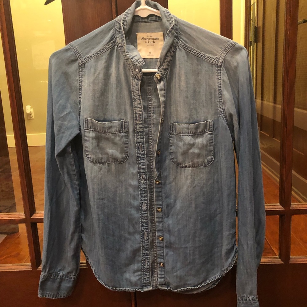 Denim Abercrombie and Finch Button up